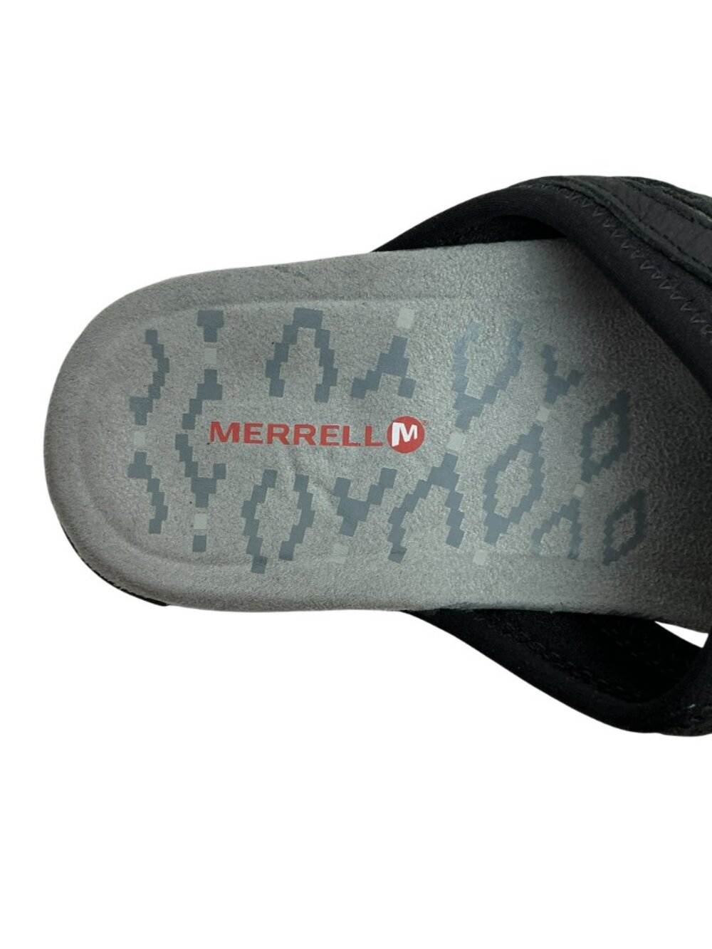 Merrell Terran Slide Nubuck Sandals Womens 8 Black Select Grip Sole - Picture 12 of 12
